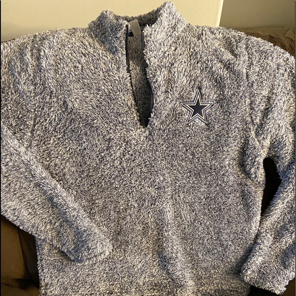 Dallas Cowboys Sherpa Quarter-Zip Pullover